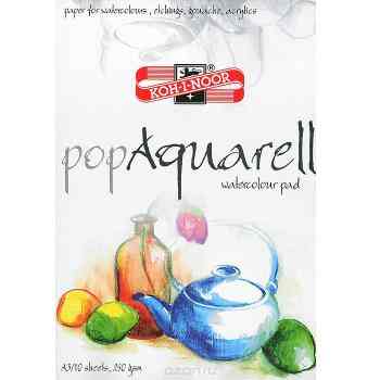 Бумага для акварели "Pop Aquarell", 10 листов, А3