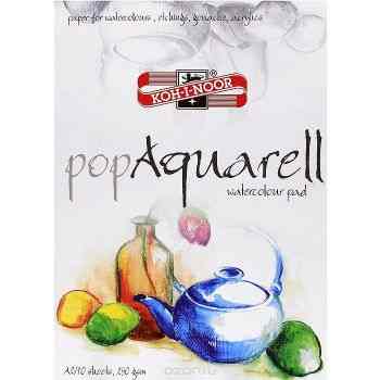 Бумага для акварели "Pop Aquarell", 10 листов, А2