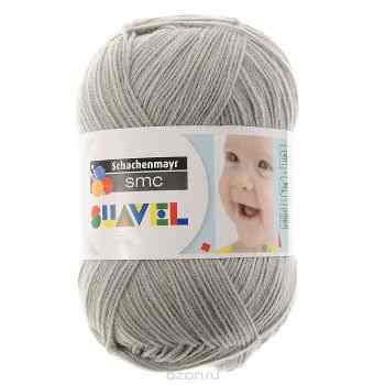Детская пряжа для вязания "Suavel", цвет: Grau / Серый (08398), 366 м, 50 г