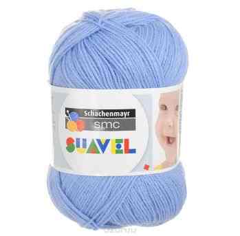 Детская пряжа для вязания "Suavel", цвет: Himmelblau / Лазурный (08130), 366 м, 50 г