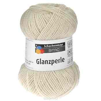 Пряжа для вязания Schachenmayr "Glanzperle", цвет: натуральный (01355), 200 м, 50 г