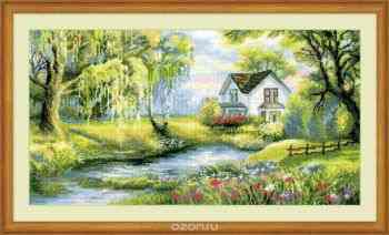 Набор для вышивания крестом "Райский уголок", 41 х 23 см