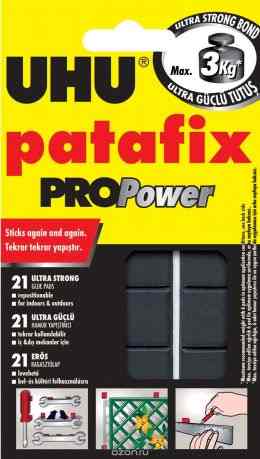 Клеящие подушечки UHU "Patafix ProPower", цвет: черный, 21 шт