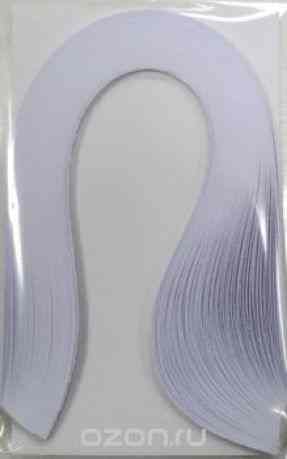 Набор бумаги для квиллинга, цвет: белый, полоски 0,5 х 30 см, 100 шт