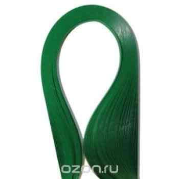 Набор бумаги для квиллинга, цвет: темно-зеленый, полоски 0,3 х 30 см, 100 шт