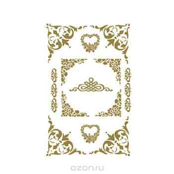 Трансфер универсальный "Рамочки", цвет: золотой, 17 х 25 см CD-308