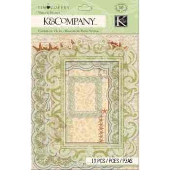 Украшения декоративные K&Company "Путешествия", для скрапбукинга, 10 шт
