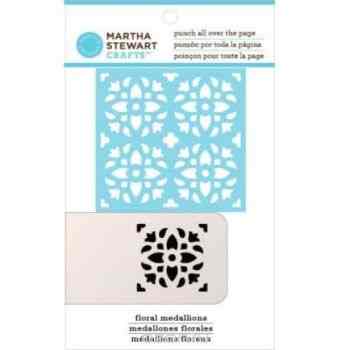 Фигурный дырокол для всей страницы Martha Stewart "Цветочный медальон". EKS-42-91022