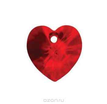 Подвески Swarovsi Elements, цвет: красный, 14,4 х 14 мм, 2 шт