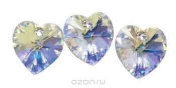 Подвески Swarovsi Elements, цвет: прозрачный, 14,4 х 14 мм, 2 шт