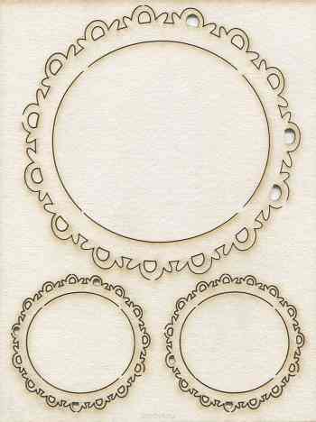 Чипборд "Фигурные рамки №4". АМ817009