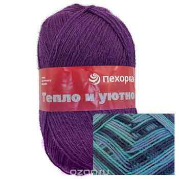 Пряжа "Тепло и уютно" 100гр. 400м. (100% шерсть). 360029_615М_615М
