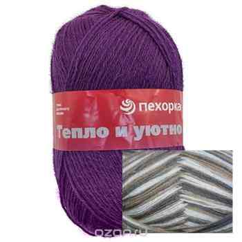 Пряжа "Тепло и уютно" 100гр. 400м. (100% шерсть). 360029_924М_924 М