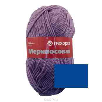 Пряжа для вязания Пехорка "Мериносовая", цвет: светлая джинса (256), 200 м, 100 г, 10 шт