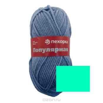 Пряжа для вязания Пехорка "Популярная", цвет: изумруд (335), 133 м, 100 г, 10 шт