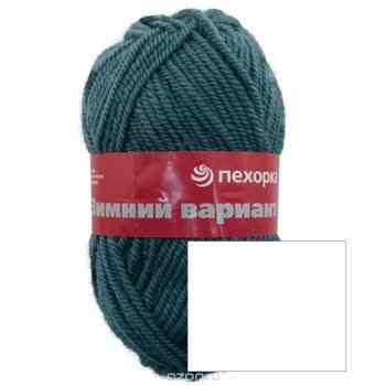 Пряжа для вязания Пехорка "Зимний вариант", цвет: белый (01), 100 м, 100 г, 10 шт