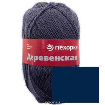 Пряжа для вязания Пехорка "Деревенская", цвет: голубое небо (255), 250 м, 100 г, 10 шт