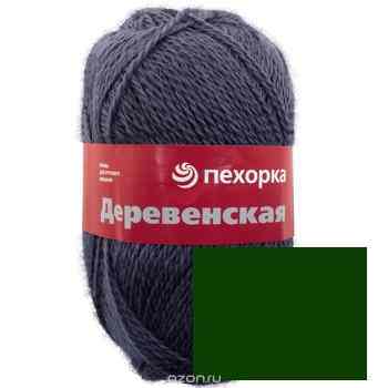 Пряжа для вязания Пехорка "Деревенская", цвет: лавр (381), 250 м, 100 г, 10 шт