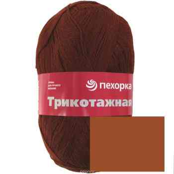 Пряжа для вязания Пехорка "Трикотажная", цвет: кофейный (377), 780 м, 100 г, 5 шт