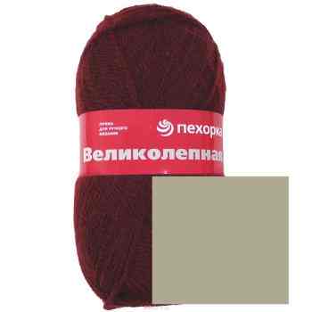 Пряжа для вязания Пехорка "Великолепная", цвет: пепел (254), 300 м, 100 г, 10 шт