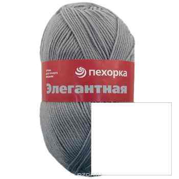 Пряжа для вязания Пехорка "Элегантная", цвет: белый (01), 250 м, 100 г, 10 шт