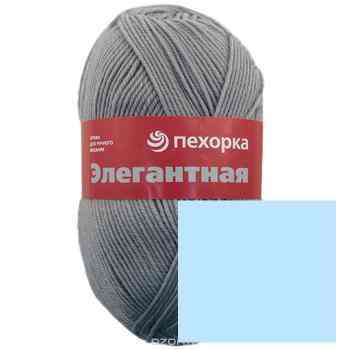 Пряжа для вязания Пехорка "Элегантная", цвет: незабудка (195), 250 м, 100 г, 10 шт
