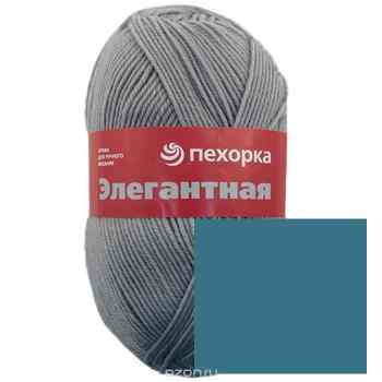 Пряжа для вязания Пехорка "Элегантная", цвет: светлая лагуна (354), 250 м, 100 г, 10 шт