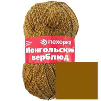 Пряжа для вязания Пехорка "Монгольский верблюд", цвет: темно-бежевый (165), 300 м, 100 г, 10 шт
