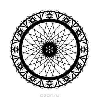Трафарет Marabu "Wheel Of Flowers", диаметр 28 см