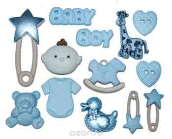 Набор пуговиц и фигурок Dress It Up "Малыши", 13 шт. 7702064
