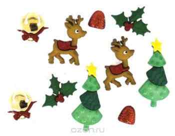 Набор пуговиц и фигурок Dress It Up "Игры северного оленя", 8 шт. 7702472