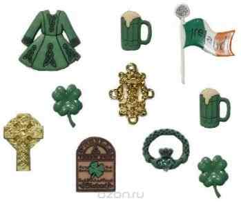 Набор пуговиц и фигурок Dress It Up "Ирландия", 8 шт. 7704085