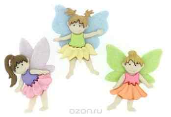 Пуговицы декоративные Dress It Up "Маленькие феи", 3 шт. 7704602