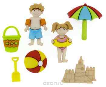 Пуговицы декоративные Dress It Up "На пляже", 6 шт. 7706284