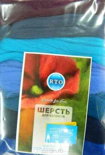 Шерсть для валяния "RTO", 100 г. 692145