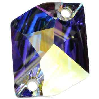 Камень нашивной Swarovski Elements, цвет: перламутровый (crystal AB), 20 мм х 16 мм