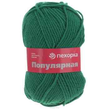 Пряжа для вязания Пехорка "Популярная", цвет: яркая зелень (480), 133 м, 100 г, 10 шт