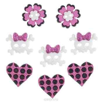 Набор пуговиц и фигурок Dress It Up "Смешная девочка", 8 шт. 7702095