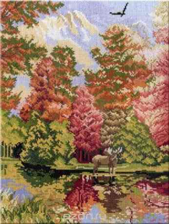 Набор для вышивания крестом "Осенний пейзаж. Часть 2", 38 х 28 см