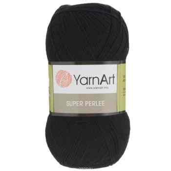 Пряжа для вязания YarnArt "Super Perlee", цвет: черный (30), 400 м, 100 г, 5 шт