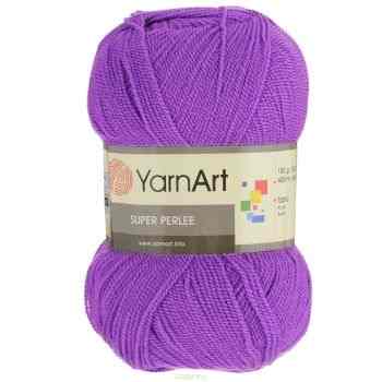 Пряжа для вязания YarnArt "Super Perlee", цвет: яркая сирень (75), 400 м, 100 г, 5 шт