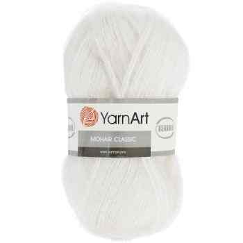 Пряжа для вязания YarnArt "Mohair Classic", цвет: белый (101), 220 м, 100 г, 5 шт