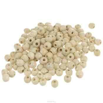 Бусины "Астра", цвет: бежевый, диаметр 10 мм, 50 гр. 7704355