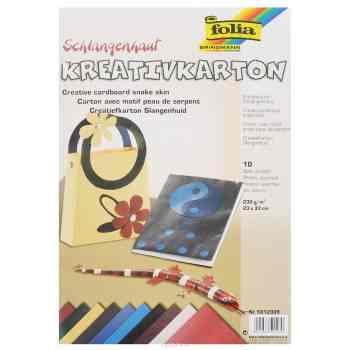 Картон текстурированный Folia "Змеиная кожа", 23 x 33 см, 10 листов