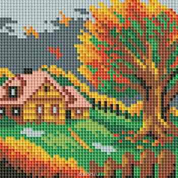 Набор для творчества "Мозаика. Осенний домик", 15 х 15 см