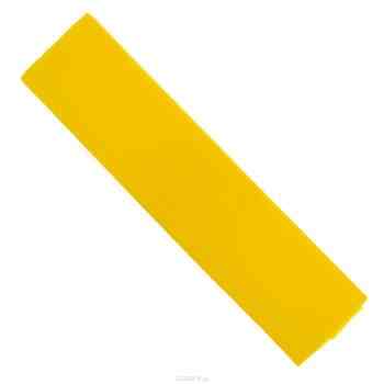 Крепированная бумага "Hatber", флюоресцентная, цвет: желтый, 5 см х 25 см