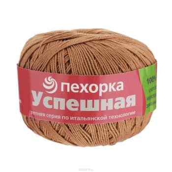 Пряжа для вязания Пехорка "Успешная", цвет: темно-бежевый (165), 220 м, 50 г, 10 шт