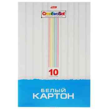 Картон Hatber "Creative Set", цвет: белый, 10 листов