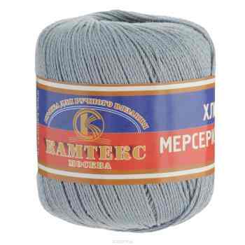 Пряжа для вязания Камтекс "Хлопок мерсеризованный", цвет: серый (169), 200 м, 50 г, 10 шт