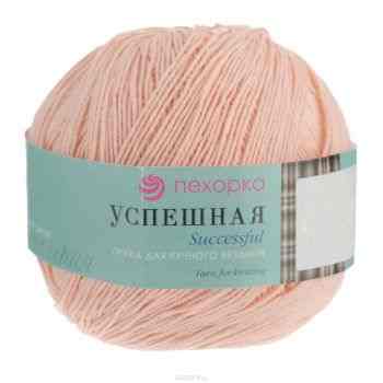 Пряжа для вязания Пехорка "Успешная", цвет: персик (18), 220 м, 50 г, 10 шт